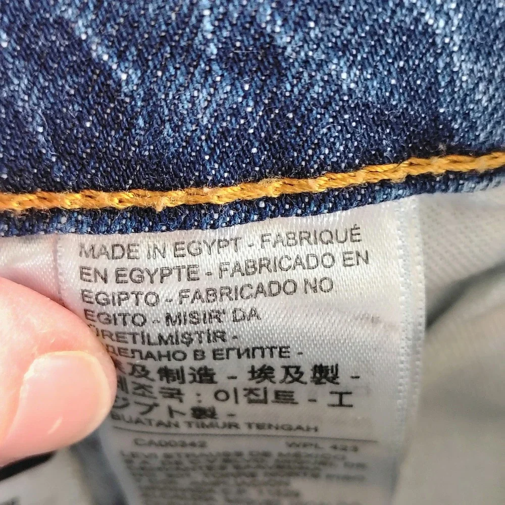 Levis 502 Taper Fit Mens Blue Denim Jeans Medium Wash 36x32 preppy zip